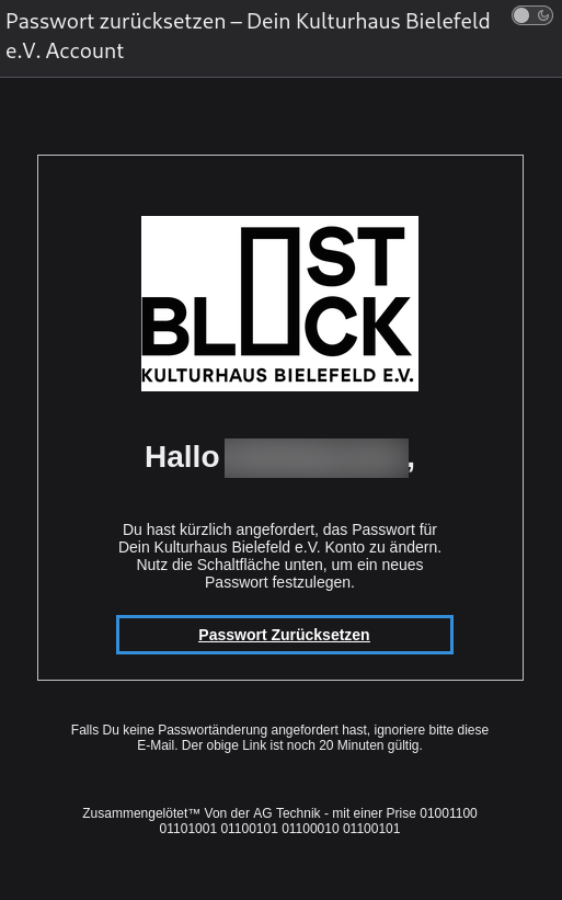 Login-Bildschirm